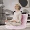 14-Position Adjustable Floor Chair with Soft Coral Velvet and Memory Foam for TV Gaming or Meditation